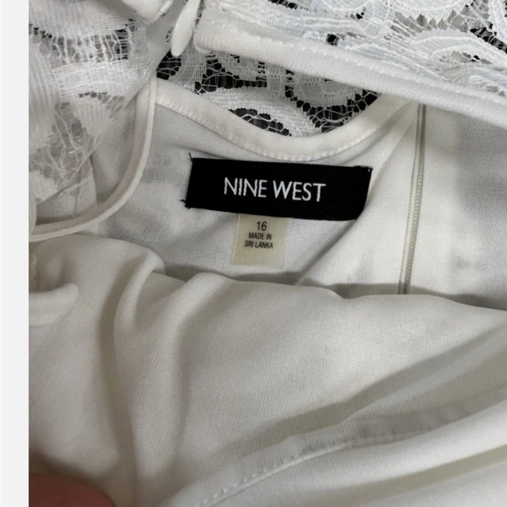 NWoT Nine West Ivory Lace Dress - Picture 5 of 6